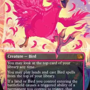 Traveling Chocobo (Borderless) (Neon Ink Pink) (FIN-511B) - FINAL FANTASY Foil - Image 1