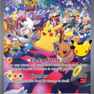 Pikachu ex - 150/128 - Special Illustration Rare - Pokémon 30th Celebration - Image 1