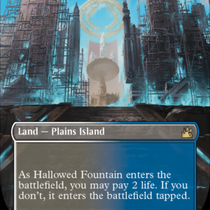 Hallowed Fountain (Borderless) (RVR-295) - Ravnica Remastered (Borderless) Foil - Image 1