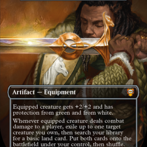 Herugrim, Sword of Rohan - Sword of Hearth and Home (LTC-354) - Tales of Middle-earth Commander / Herugrim, Sword of Rohan (Borderless) Foil - Image 1