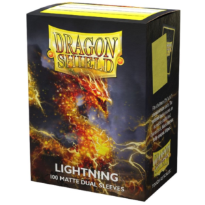 Dragon Shield Sleeves: Standard Matte Dual 100 Count - LIGHTNING - Image 1
