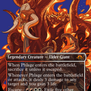 Phlage, Titan of Fire's Fury (Borderless) (MH3-379) - Modern Horizons 3 (Borderless) - Image 1